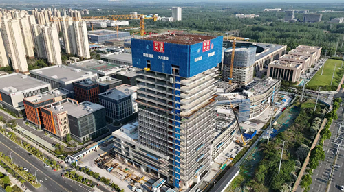 科学组织施工，国家智能网联电动汽车质检中心（合肥）项目如期封顶！